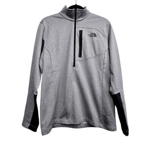 The North Face Gorpcore‎ Athleisure Gray 1/4 Zip Fleece Pullover Mens Medium